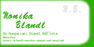 monika blandl business card